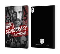 Head Case Designs Officially Licensed AMC The Walking Dead Democracy Rick Grimes Legacy Leather Wallet Case Compatible With Apple iPad Air 13 2024/2025