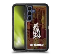 Head Case Designs Officially Licensed AMC The Walking Dead Do Not Open Typography Ultra-Armoured Shockproof Case [Military Grade Protection] Compatible With Samsung Galaxy S25 FE