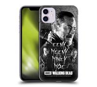 Head Case Designs Officially Licensed AMC The Walking Dead Eeny Miney BW Negan Hard Back Case Compatible With Apple iPhone 11