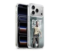 Head Case Designs Officially Licensed AMC The Walking Dead Fight Survive Rick Grimes Legacy Gel Case [Military Grade Protection] Compatible with Apple iPhone 17 Pro Max and Compatible with MagSafe