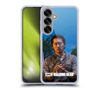 Head Case Designs Officially Licensed AMC The Walking Dead Glenn Filtered Characters Gel Case [Military Grade Protection] Compatible with Samsung Galaxy S25+ and Compatible with MagSafe