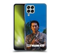 Head Case Designs Officially Licensed AMC The Walking Dead Glenn Filtered Characters Gel Case [Military Grade Protection] Compatible With Samsung Galaxy M33 (2022)
