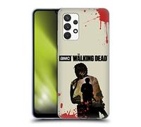 Head Case Designs Officially Licensed AMC The Walking Dead Glenn Silhouettes Gel Case [Military Grade Protection] Compatible With Samsung Galaxy A32 (2021)