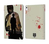 Head Case Designs Officially Licensed AMC The Walking Dead Glenn Silhouettes Leather Wallet Case Compatible With Apple iPad Air 13 2024/2025