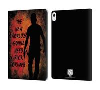 Head Case Designs Officially Licensed AMC The Walking Dead Gonna Need Rick Typography Leather Wallet Case Compatible With Apple iPad Air 13 2024/2025