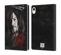 Head Case Designs Officially Licensed AMC The Walking Dead Grafitti Daryl Dixon Iconic Leather Wallet Case Compatible With Apple iPad mini (2021/2024)