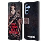 Head Case Designs Officially Licensed AMC The Walking Dead Lucille Vampire Bat Negan Leather Wallet Case Compatible With Samsung Galaxy A16 5G