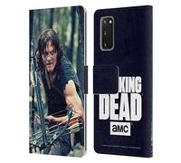 Head Case Designs Officially Licensed AMC The Walking Dead Lurk Daryl Dixon Leather Wallet Case Compatible With Samsung Galaxy S20 / S20 5G