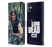 Head Case Designs Officially Licensed AMC The Walking Dead Lurk Daryl Dixon Leather Wallet Case Compatible With Samsung Galaxy A05
