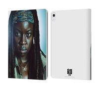 Head Case Designs Officially Licensed AMC The Walking Dead Michonne Characters Leather Wallet Case Compatible With Apple iPad Air 13 2024/2025