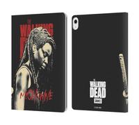 Head Case Designs Officially Licensed AMC The Walking Dead Michonne Season 10 Character Portraits Leather Wallet Case Compatible With Apple iPad Air 13 2024/2025