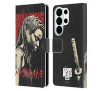 Head Case Designs Officially Licensed AMC The Walking Dead Michonne Season 10 Character Portraits Leather Wallet Case Compatible With Samsung Galaxy S26 Ultra