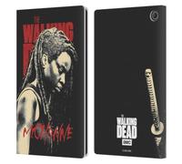 Head Case Designs Officially Licensed AMC The Walking Dead Michonne Season 10 Character Portraits Leather Wallet Case Compatible With Amazon Fire Max 11 2023