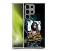 Head Case Designs Officially Licensed AMC The Walking Dead Michonne Season 9 Quotes Hard Back Case Compatible With Samsung Galaxy S24 Ultra 5G