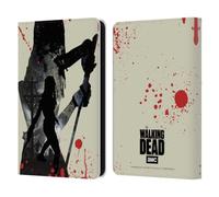 Head Case Designs Officially Licensed AMC The Walking Dead Michonne Silhouettes Leather Wallet Case Compatible With Amazon Kindle 11th Gen 6in 2022