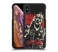 Head Case Designs Officially Licensed AMC The Walking Dead Negan Season 10 Character Portraits Black Soft Gel Case Compatible With Apple iPhone XS Max
