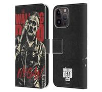 Head Case Designs Officially Licensed AMC The Walking Dead Negan Season 10 Character Portraits Leather Wallet Case Compatible With Apple iPhone 15 Pro Max