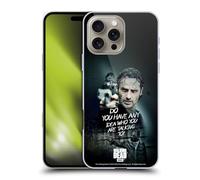 Head Case Designs Officially Licensed AMC The Walking Dead Question Rick Grimes Legacy Hard Back Case Compatible With Apple iPhone 16 Pro Max
