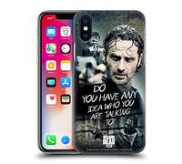 Head Case Designs Officially Licensed AMC The Walking Dead Question Rick Grimes Legacy Hard Back Case Compatible With Apple iPhone X/iPhone XS