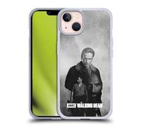 Head Case Designs Officially Licensed AMC The Walking Dead Rick Double Exposure Gel Case [Military Grade Protection] Compatible with Apple iPhone 13 and Compatible with MagSafe