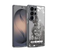 Head Case Designs Officially Licensed AMC The Walking Dead Rick Fight Quotes Gel Case [Military Grade Protection] Compatible with Samsung Galaxy S26 Ultra and Compatible with MagSafe