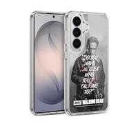 Head Case Designs Officially Licensed AMC The Walking Dead Rick Talk Quotes Gel Case [Military Grade Protection] Compatible with Samsung Galaxy S26 Plus and Compatible with MagSafe