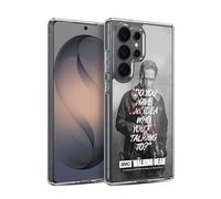 Head Case Designs Officially Licensed AMC The Walking Dead Rick Talk Quotes Gel Case [Military Grade Protection] Compatible with Samsung Galaxy S26 Ultra and Compatible with MagSafe
