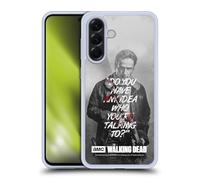 Head Case Designs Officially Licensed AMC The Walking Dead Rick Talk Quotes Gel Case [Military Grade Protection] Compatible With Samsung Galaxy A56 5G