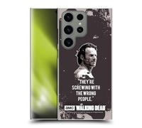 Head Case Designs Officially Licensed AMC The Walking Dead Rick Trap Quotes Hard Back Case Compatible With Samsung Galaxy S24 Ultra 5G