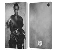 Head Case Designs Officially Licensed AMC The Walking Dead Sasha Double Exposure Leather Wallet Case Compatible With Amazon Fire Max 11 2023