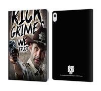 Head Case Designs Officially Licensed AMC The Walking Dead Sheriff's Deputy Rick Grimes Legacy Leather Wallet Case Compatible With Apple iPad Air 13 2024/2025