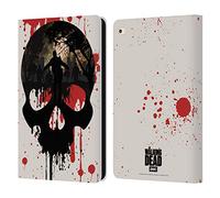 Head Case Designs Officially Licensed AMC The Walking Dead Skull Silhouettes Leather Wallet Case Compatible With Apple iPad Air 2 (2014)
