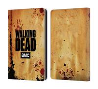 Head Case Designs Officially Licensed AMC The Walking Dead Stacked Logo Leather Wallet Case Compatible With Amazon Kindle Paperwhite 6