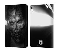 Head Case Designs Officially Licensed AMC The Walking Dead Stare Logo Leather Wallet Case Compatible With Apple iPad 10.9 2022/2025