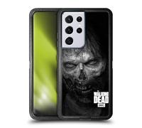 Head Case Designs Officially Licensed AMC The Walking Dead Stare Logo Ultra-Armoured Shockproof Case [Military Grade Protection] Compatible With Samsung Galaxy S21 Ultra 5G