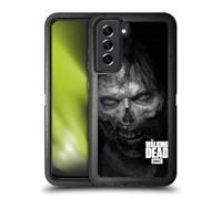 Head Case Designs Officially Licensed AMC The Walking Dead Stare Logo Ultra-Armoured Shockproof Case [Military Grade Protection] Compatible With Samsung Galaxy S21 FE 5G