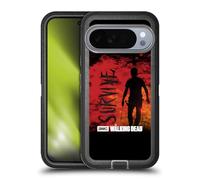Head Case Designs Officially Licensed AMC The Walking Dead Survive Rick Machete Typography Ultra-Armoured Shockproof Case [Military Grade Protection] Compatible With Google Pixel 10 Pro XL