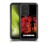 Head Case Designs Officially Licensed AMC The Walking Dead Survive Rick Machete Typography Ultra-Armoured Shockproof Case [Military Grade Protection] Compatible With Galaxy A33 5G (2022)
