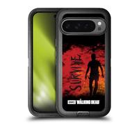 Head Case Designs Officially Licensed AMC The Walking Dead Survive Rick Machete Typography Ultra-Armoured Shockproof Case [Military Grade Protection] Compatible With Google Pixel 9 Pro XL