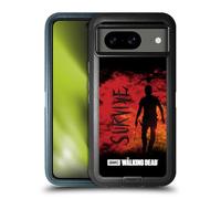 Head Case Designs Officially Licensed AMC The Walking Dead Survive Rick Machete Typography Ultra-Armoured Shockproof Case [Military Grade Protection] Compatible With Google Pixel 8
