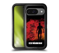 Head Case Designs Officially Licensed AMC The Walking Dead Survive Rick Machete Typography Ultra-Armoured Shockproof Case [Military Grade Protection] Compatible With Google Pixel 9 / Pixel 9 Pro
