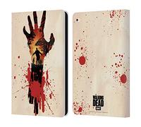 Head Case Designs Officially Licensed AMC The Walking Dead Walker Hand Silhouettes Leather Wallet Case Compatible With Apple iPad Air 2 (2014)