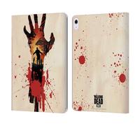 Head Case Designs Officially Licensed AMC The Walking Dead Walker Hand Silhouettes Leather Wallet Case Compatible With Apple iPad Air 13 2024/2025