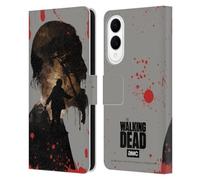 Head Case Designs Officially Licensed AMC The Walking Dead Walker Silhouettes Leather Wallet Case Compatible With Samsung Galaxy S25 Edge