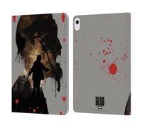 Head Case Designs Officially Licensed AMC The Walking Dead Walker Silhouettes Leather Wallet Case Compatible With Apple iPad Air 13 2024/2025