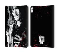 Head Case Designs Officially Licensed AMC The Walking Dead Wounded Hand Gore Leather Wallet Case Compatible With Apple iPad Air 13 2024/2025