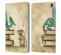 Head Case Designs Officially Licensed Amy Brown Curious Encounter Folklore Leather Wallet Case Compatible With Amazon Fire Max 11 2023