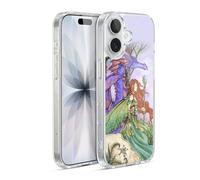 Head Case Designs Officially Licensed Amy Brown Fairy On A Journey With Dragon Mystical Art Gel Case [Military Grade Protection] Compatible with Apple iPhone 17 and Compatible with MagSafe