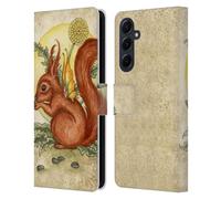 Head Case Designs Officially Licensed Amy Brown Fairy Squirrel Mythical Leather Wallet Case Compatible With Samsung Galaxy A55 5G