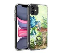 Head Case Designs Officially Licensed Amy Brown Frog Gossip Pixies Gel Case [Military Grade Protection] Compatible with Apple iPhone 11 and Compatible with MagSafe